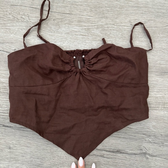 Reformation Sansa Linen Top - Picture 2 of 4